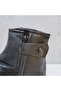 9104 100% Genuine Leather Mest - Soft Zippered Mest Socks Ablution Socks - 3