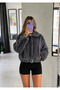 Belted Bomber Foks Cashmere Jacket - 3