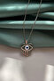 Heart-Shaped Evil Eye Bead Figured Necklace - 2
