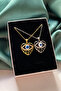 Heart-Shaped Evil Eye Bead Figured Necklace - 4