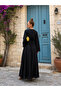 Flowy Plain Thin Belted Long Dress - 3