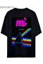 Pink Floyd Design Printed on the Back Unisex Relaxed Fit Cotton T-Shirt