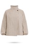 Beige Checkered Bomber Jacket 19054