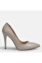 Large Size Stiletto Thin Heel 10cm 41-42-43-44-Beige Skin - 2