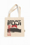 Mount Fuji Printed Canvas Tote Bag with Velcro and Internal Pocket - 3