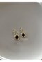 2-Piece Gold Brown Stone Necklace and Earrings Set – Elegant Minimal Vintage Jewelry Set for Women - 2