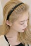 Black Comb Detailed Non-Slip Crown - Flexible and Practical Hair Accessory - 2