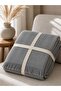 Sofa Cover / Bedspread Gray Plaid 100% Cotton 170X200 cm - 2