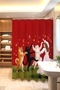 Dancer Cat Dog and Girl Patterned Shower Curtain, Bathtub Curtain 175X200Cm - 2