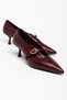 Estoesmio Burgundy Women's Heeled Shoes - 3