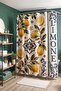 Lemon Tile Processing Patterned Shower Curtain, Bathtub Curtain 175X200Cm - 4