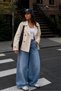 Women's Bsk High Collar Trench Coat with Back Windbreaker Detail - 4