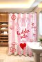 Pink Lobster Patterned Shower Curtain, Bathtub Curtain 175X200Cm - 3