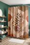 Bohemian Branches Patterned Shower Curtain, Bathtub Curtain 175X200Cm - 4