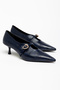 Estoesmio Navy Blue Women's Heeled Shoes - 5