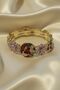 Colorful Elastic Flower Detailed Bracelet - 3