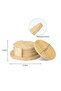 World Heavy Duty 100% Eco-Friendly Natural Bamboo Coasters - Round - 4 Piece Coaster Set (Coffee Time) - 6