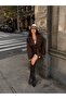 Women's Double-Breasted Nubuck Jacket - 2