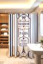 Paris Themed Patterned Shower Curtain, Bathtub Curtain 175X200Cm - 3