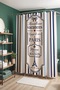 Paris Themed Patterned Shower Curtain, Bathtub Curtain 175X200Cm - 4