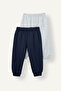 Basic Elastic Navy Blue Baby Boy Sweatpants H6897A5/Nv256 - 3