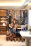 Monkey Patterned Shower Curtain in the Bathtub, Bathtub Curtain 175X200Cm - 3