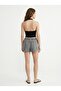 Mırela Tencel Mini Gray Jean Shorts - 2