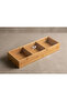 3-Compartment Bamboo Storage Box - Box with Bamboo Lid - Bamboo Tea Box - Spice Storage Box - 3