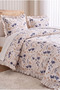 Ruffled Butterfly Patterned Double Duvet Cover Set |   200X220 cm Duvet Cover, 2 Pieces 50X70 cm Pillowcases |   Cotton Soft Texture - 3