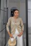 Gold Glitter Thin Knit Cardigan