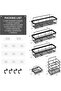 5-Pack Minimalist Black Shower Caddy, Bathroom Shelf, Bathroom Storage Rack, No Drilling Rustproof Self-Adhesive Shower Shelves - 2