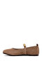 Women's Mink Buckle Suede Leather Ballerinas Af180005Ds - 3
