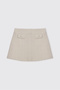 Girl's Knitted Ecru Skirt