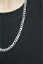 Chain 5-6mm Thick Silver Color Model Unisex (Women/Men) Steel Necklace/ 55Cm-65Cm - 2