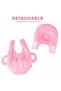 Hands-Free Nursing Cushion with Bottle Holder – Baby Nursing Pillow with Feeding Bottle Pocket – Soft & Supportive Breastfeeding & Bottle Feeding Pillow for Newborns, Infants & Moms, Pink - 3