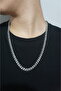 Chain 5-6mm Thick Silver Color Model Unisex (Women/Men) Steel Necklace/ 55Cm-65Cm