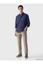 Ozmarka New Season Indigo Standard Fit Striped Men's Shirt - 2
