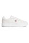 Women's Brand Logo Sneakers in Ecru, Suitable for Daily Use
