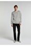 Relaxed Fit Round Neck Plain Men's Navy Blue Sweater - 3