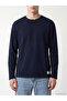 Özmarka New Season Navy Blue Crew Neck Men's Sweatshirt - 3