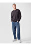 Özmarka New Season Anthracite Crew Neck Men's Sweatshirt - 2