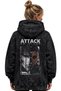 Attack on Titan Eren Yeager Anime Printed Unisex Oversize Washable Premium Hoodie Sweatshirt - 3