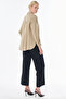 Half Pat Basic Blouse Beige - 6