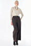 Elastic Waist Pants Brown - 2