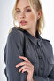Flap Pocket Maxi Dress Smoked - 6