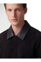 Vizyon New Season Black Regular Fit Contrast Collar Men's Jacket - 3