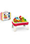 Kids 2-in-1 Building Block and Drawing Board Creative Activity Table - 4