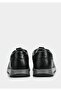Black Leather Men's Sneakers - 4