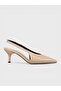 Women's summer 5cm thin open heeled shoes - 600 037 - beige