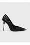 Women's Summer 11cm Thin Closed Heeled Shoes - 574 5777 - Black Patent Leather Mesh